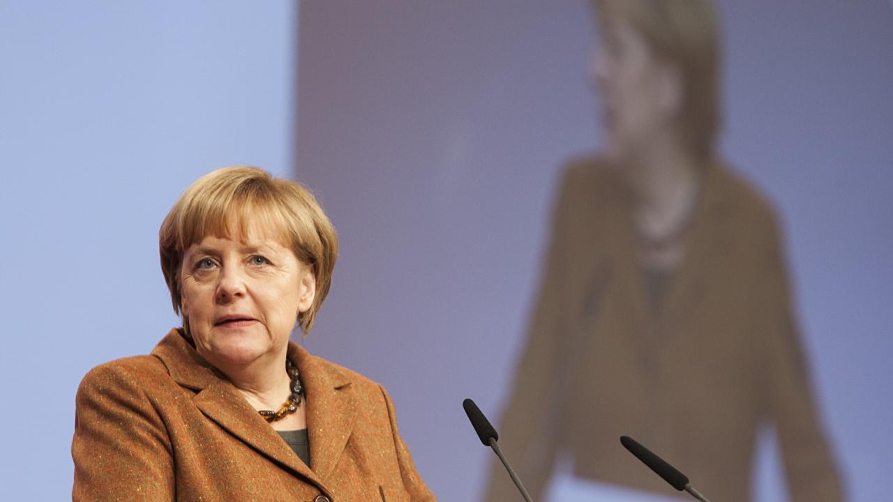 Tysklands kristdemokratiska förbundskansler Angela Merkel. Bilden är beskuren. Arkivbild.