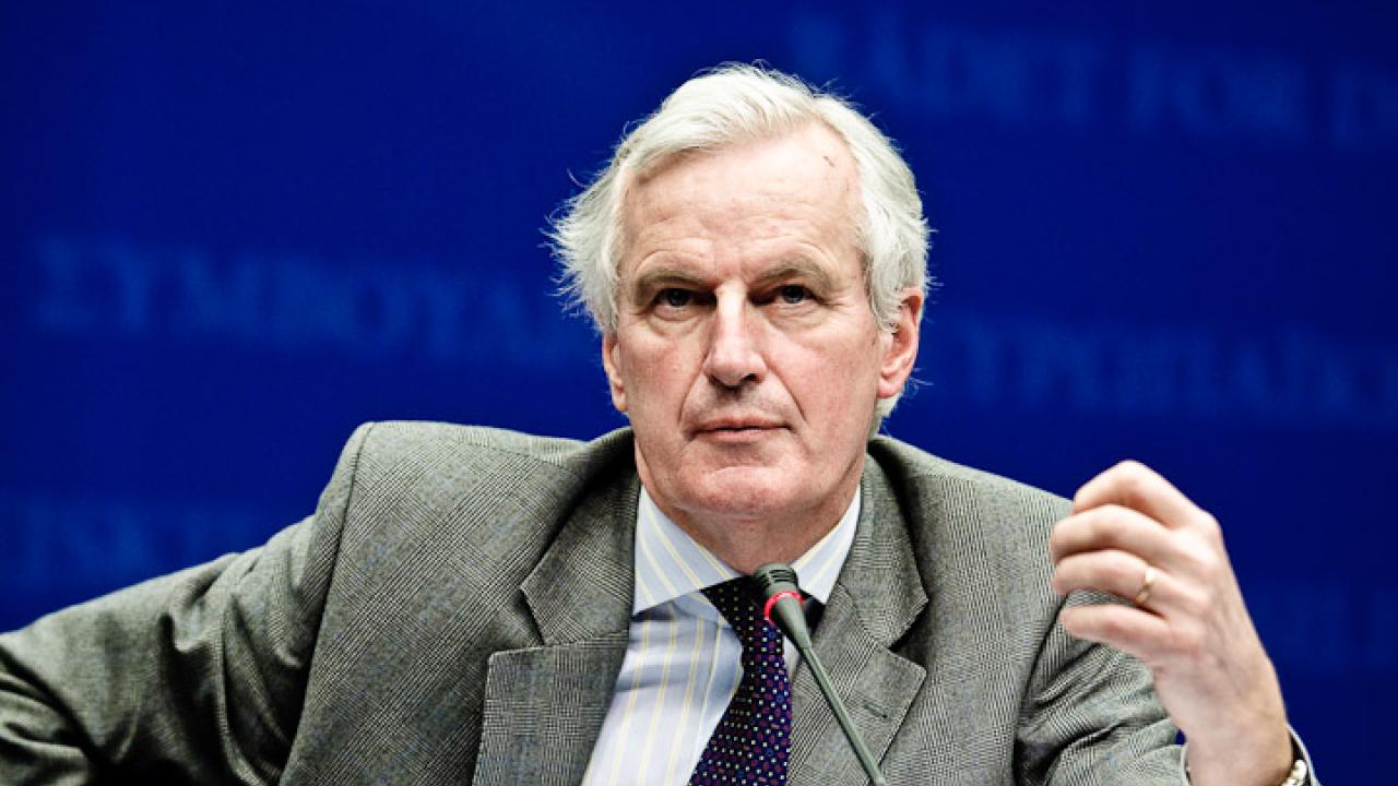 EU-kommissionär Michel Barnier lanserar nya bankregler.