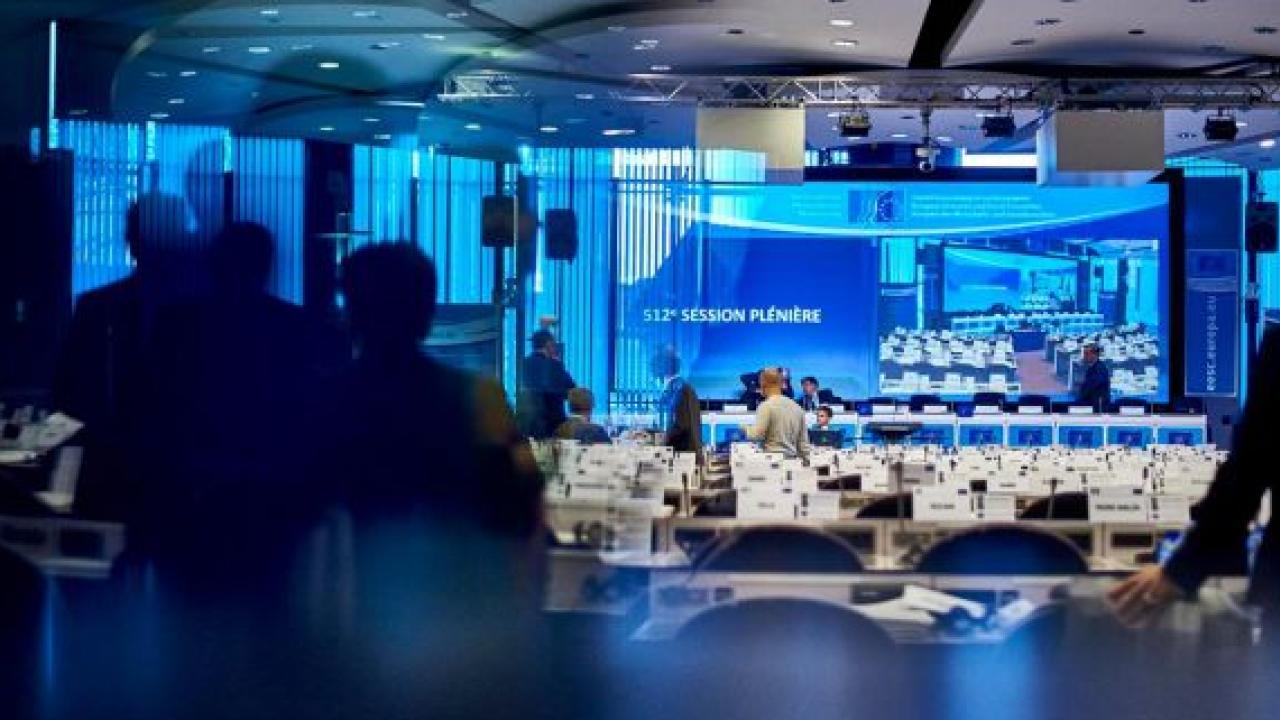 Europeiska ekonomiska och sociala kommittén, EESK, möte i Bryssel 9-10 december 2015.