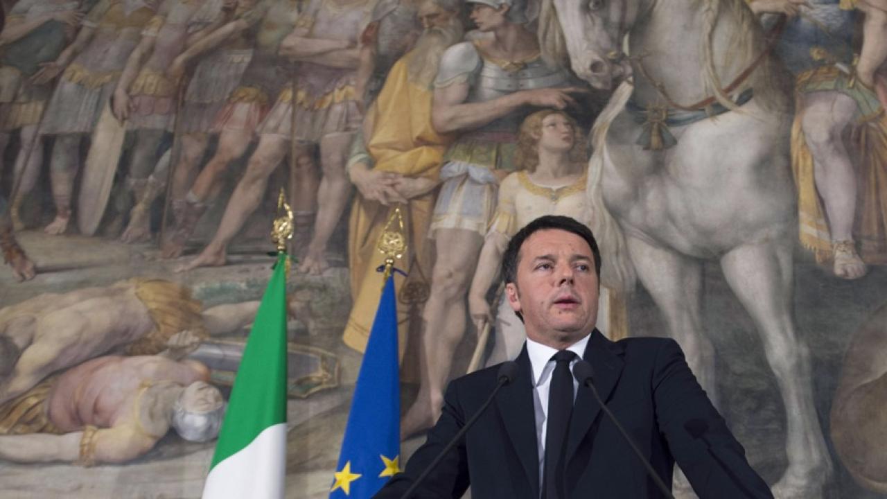 Italiens socialdemokratiske premiärminister Matteo Renzi. Arkivbild.