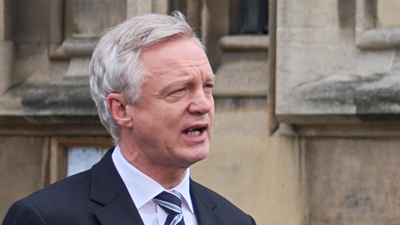David Davis blir minister med ansvar för förhandlingarna om att ta Storbritannien ur EU. Arkivbild.
