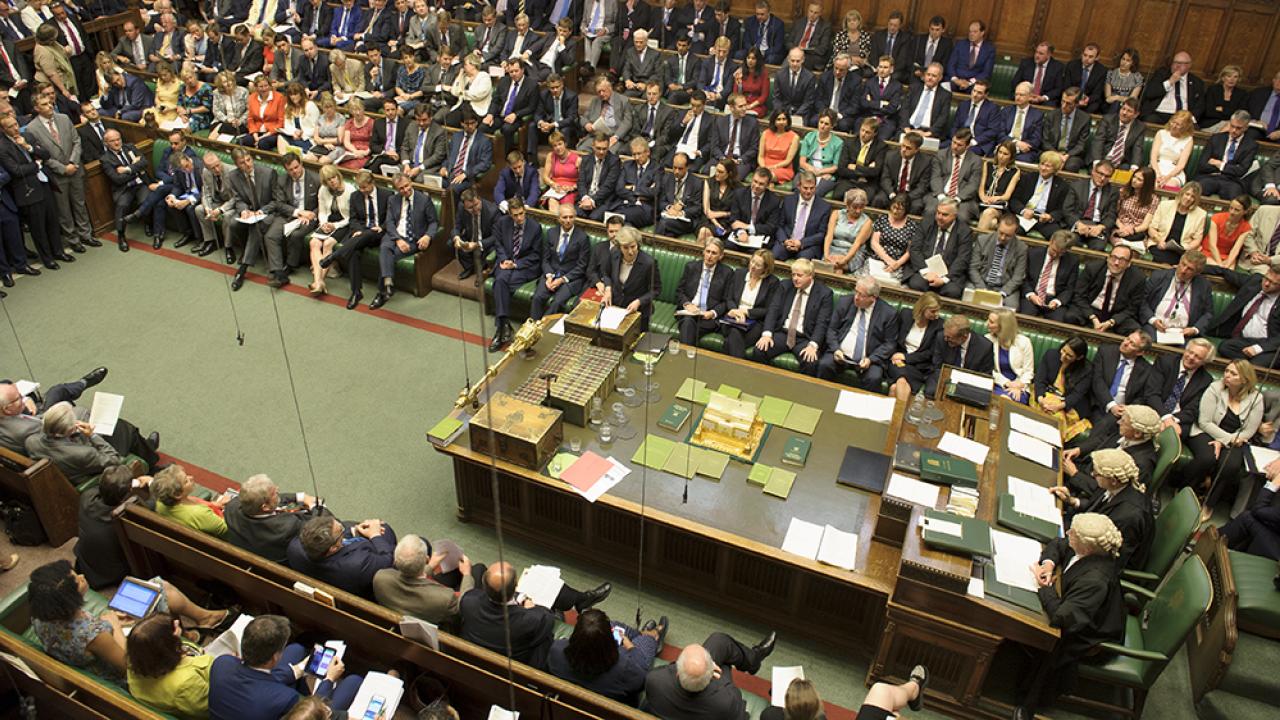 I kväll ska det brittiska parlamentet rösta om lagförslaget. Arkivild.