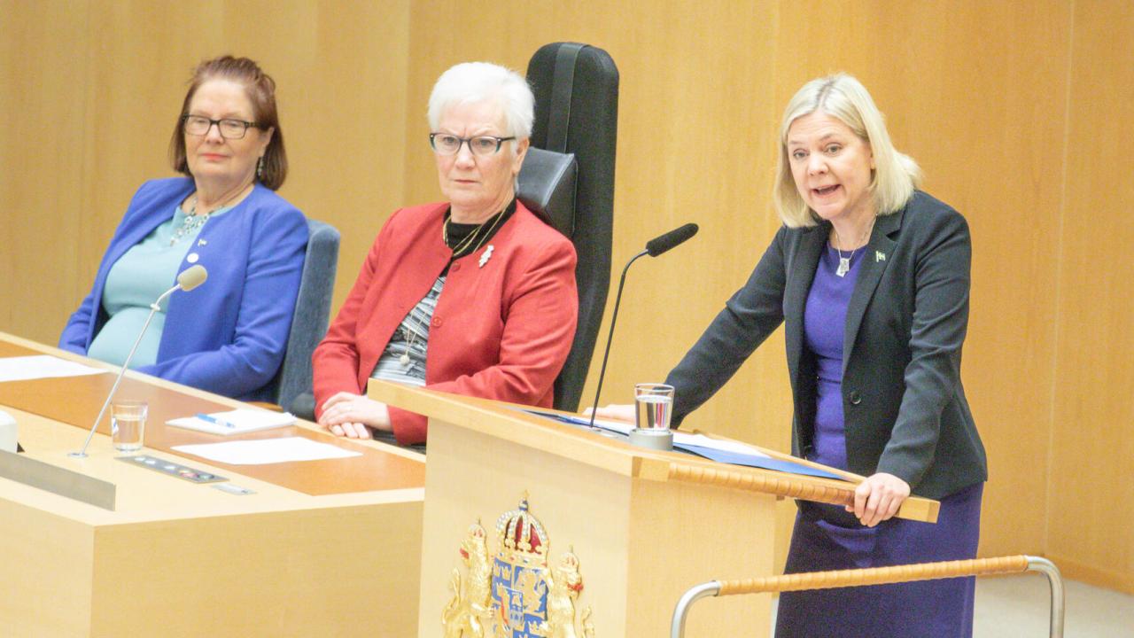 Statsminister Magdalena Andersson (S). Arkivbild.