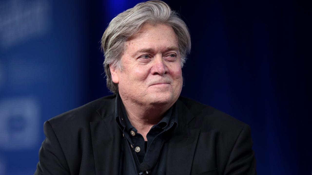 Steve Bannon var tidigare huvudrådgivaren till USA:s president Donald Trump. Arkivbild.