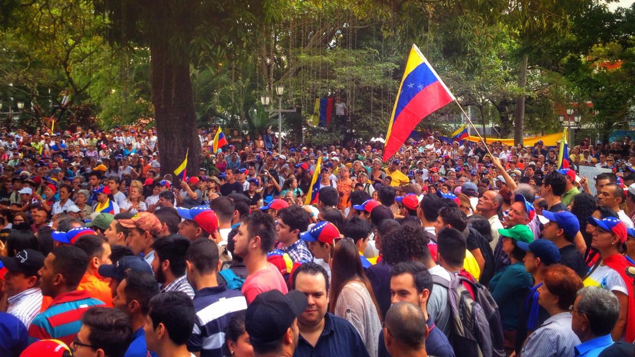 Protester i Venezuela. Arkivbild.