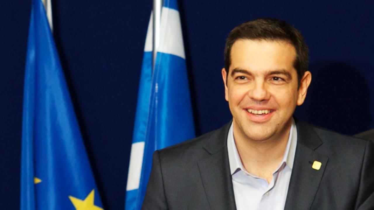 Greklands premiärminister Alexis Tsipras stöd ökar. Arkivbild.