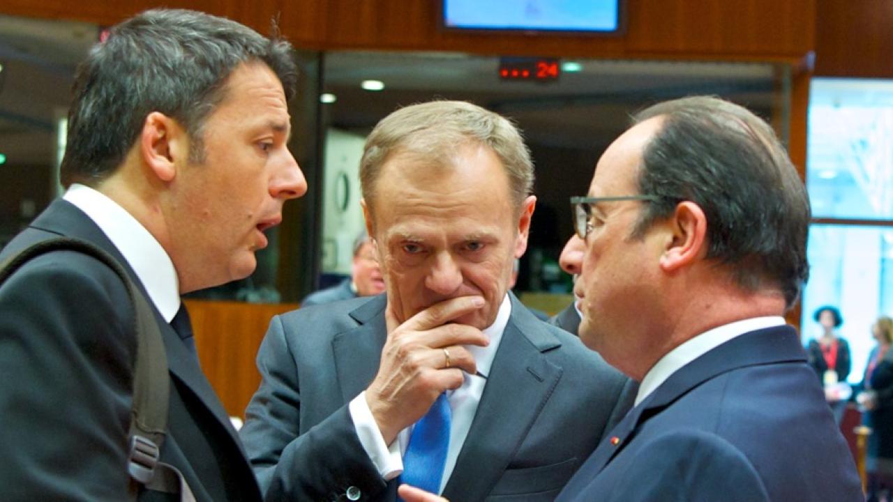 Europeiska rådets ordförande Donald Tusk har under den senaste veckan försökt sy ihop den preliminära plan som Turkiet och EU nådde 7 mars. Arkivbild.