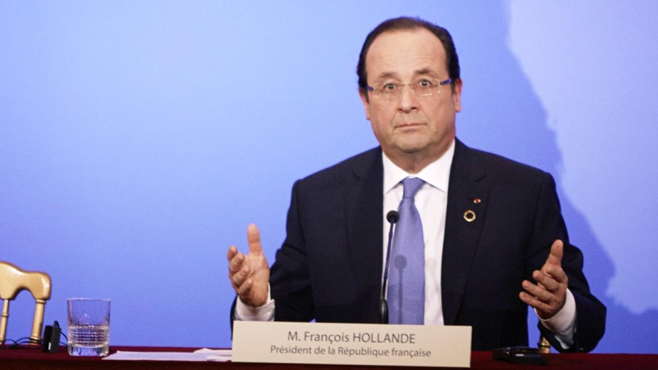 Trycket på den franske presidenten François Hollande ökar. Arkivbild.