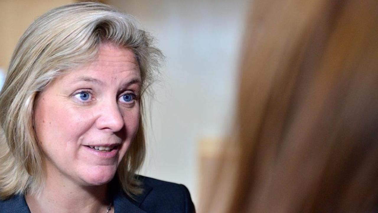 Finansminister Magdalena Andersson (S).
