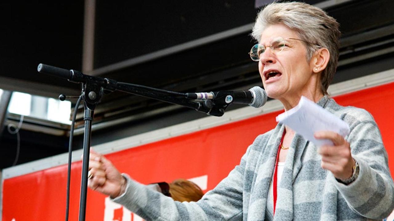 Europafackets generalsekreterare Bernadette Ségol. Arkivbild.