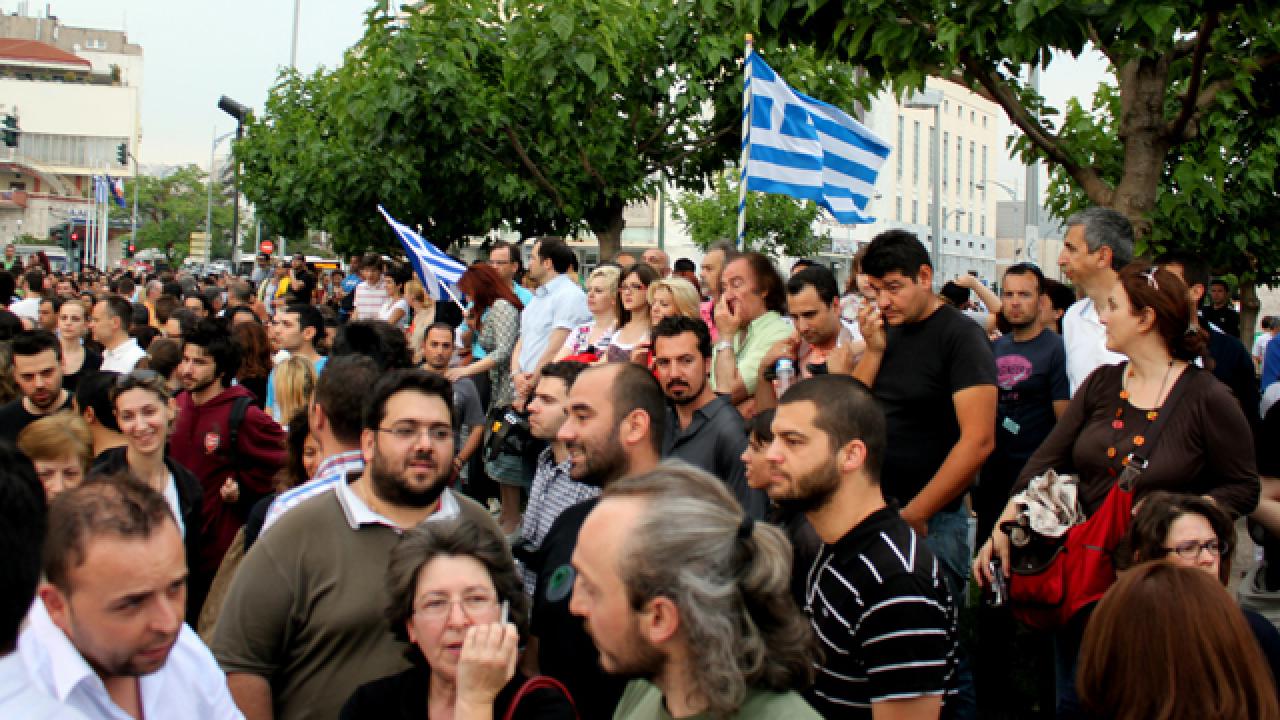 Arkivbild: Grekiska regeringen föreslår stora nedskärningar och idag genomförs nya protester.