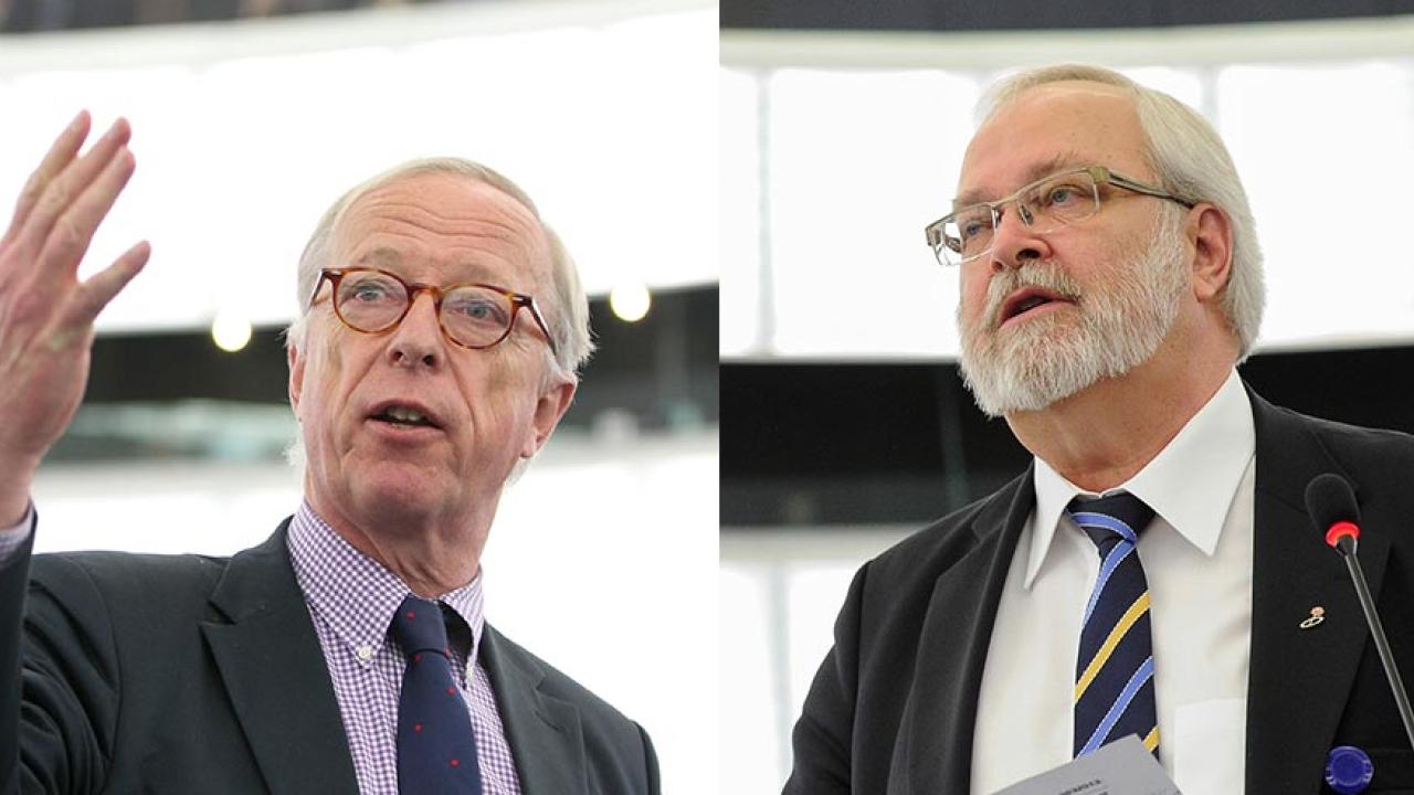 EU-parlamentarikerna Gunnar Hökmark (M) och Göran Färm (S)