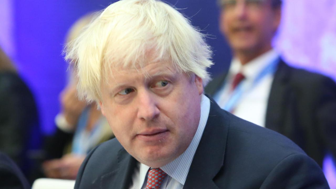 Tory-medlemmen Boris Johnson talade sig i dag än en gång varm för att Storbritannien ska lämna EU.