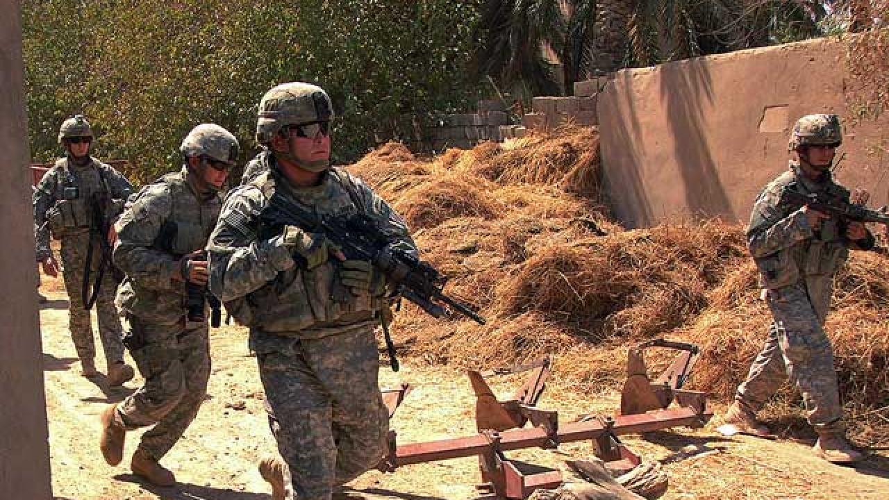 Arkivbild. Amerikanska trupper i Irak.