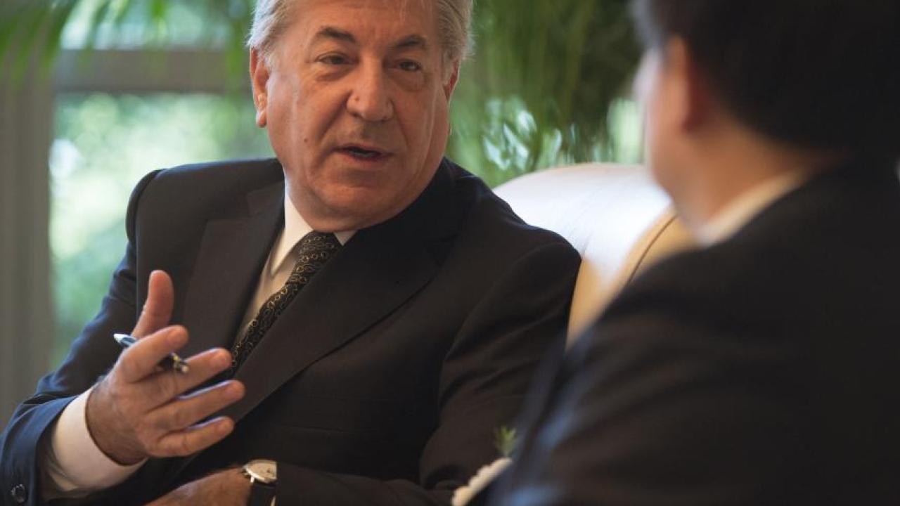 Karmenu Vella, EU-kommissionär för miljö, havs och fiskefrågor.