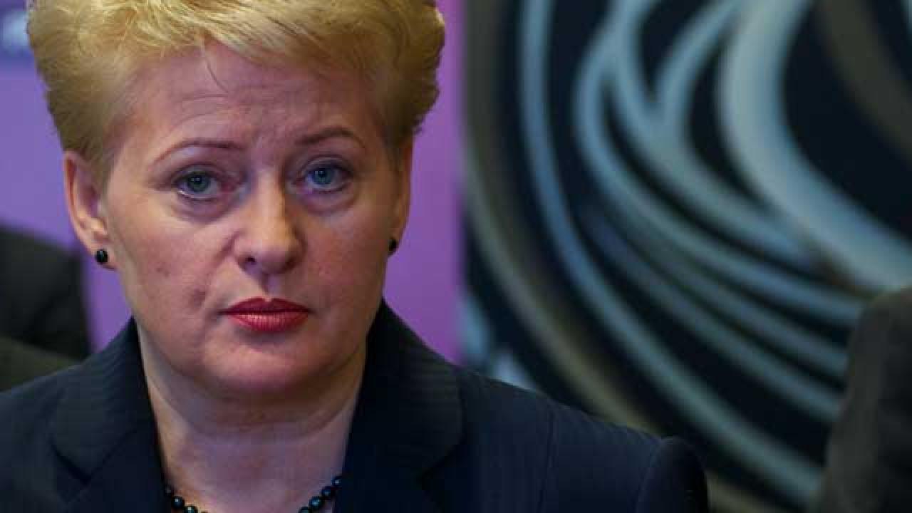 Litauens president Dalia Grybauskaite.