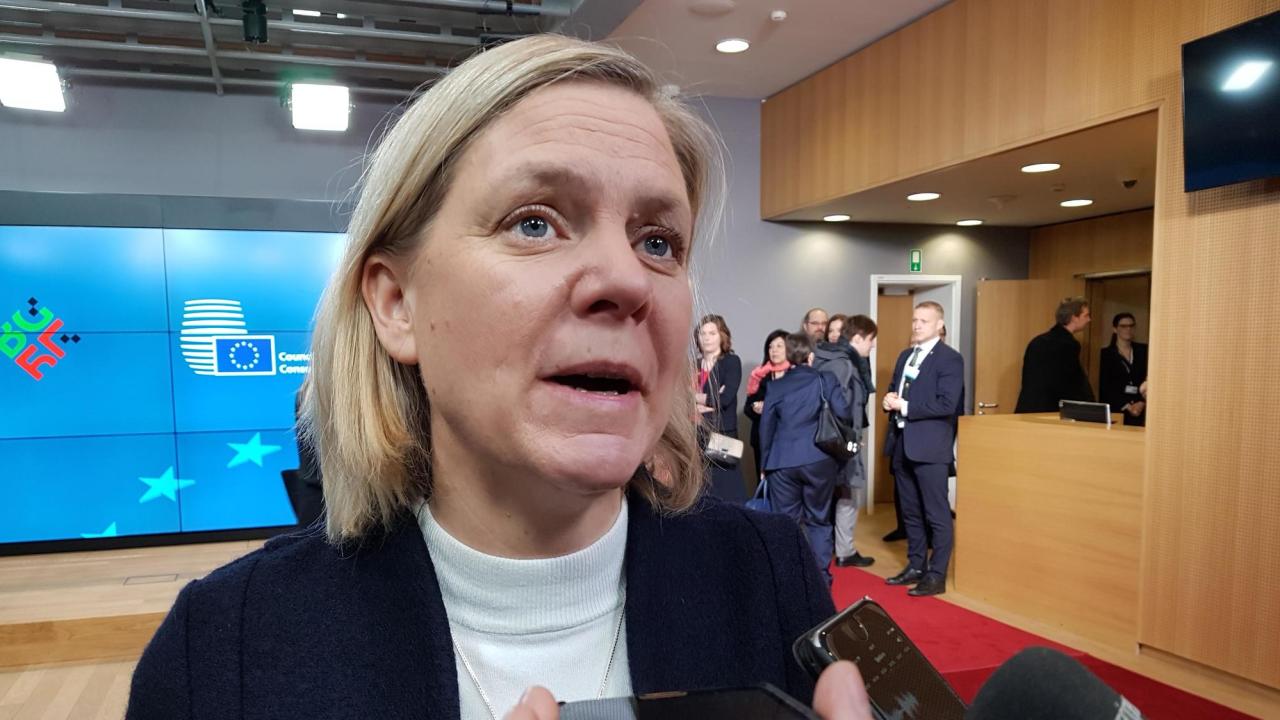 Sverige har tidigare deltagit i euroländernas samtal om fördjupat EMU men på gårdagens möte var finanminister Magdalena Andersson inte med. 