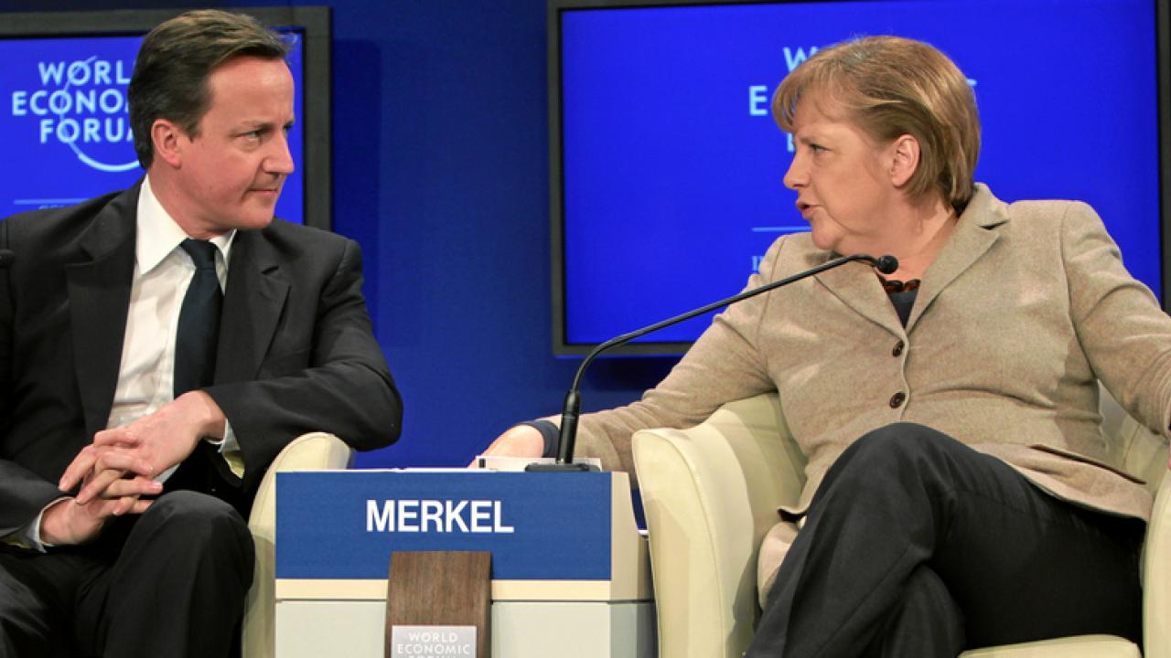 David Cameron och Angela Merkel. Arkivbild.