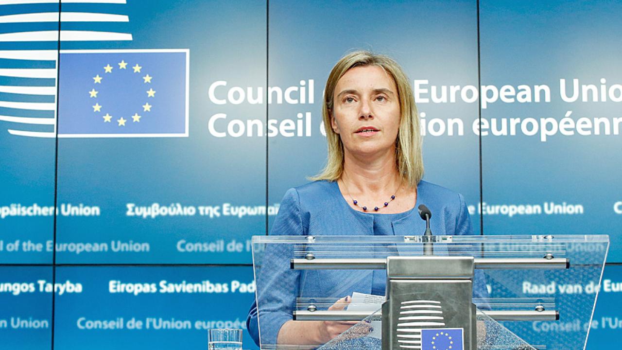 EU:s höga representant för utrikes frågor och säkerhetspolitik och vice ordförande i Europeiska kommissionen Federica Mogherini lovar satsningar i norra Sverige och Finland. Arkivbild.