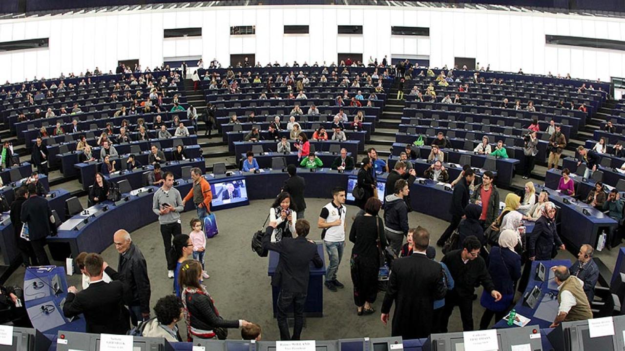 Öppet hus i EU-parlamentet i Strasbourg. Arkivbild.