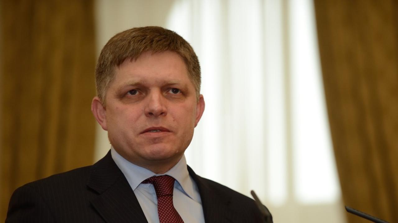 Slovakiens socialdemokratiske premiärminister Robert Fico. Arkivbild.