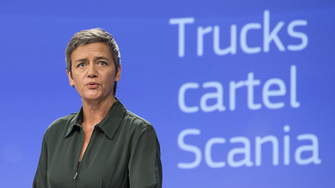 EU:s konkurrenskommissionär Margrethe Vestager.