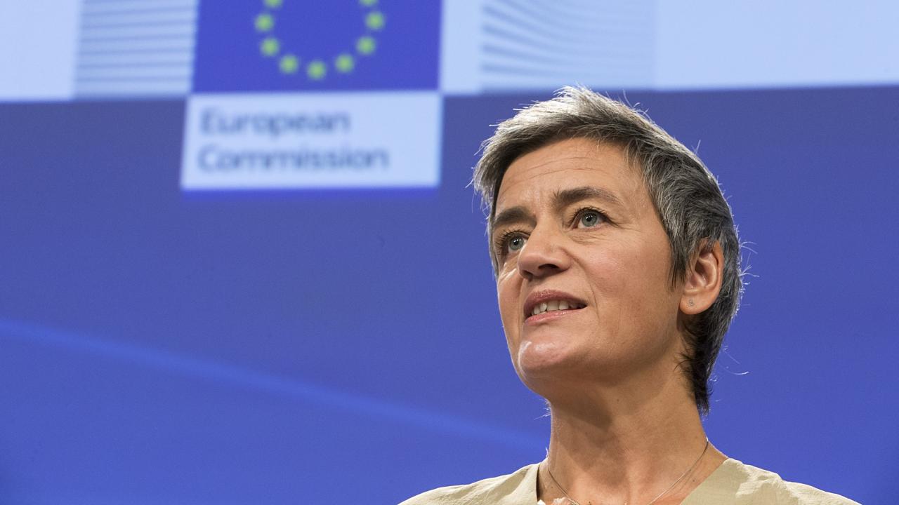 EU:s danska liberala konkurrenskommissionär Margrethe Vestager. 