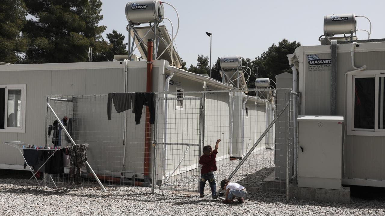 Ett flyktingläger vid grekiska Ritsona. Arkivbild.