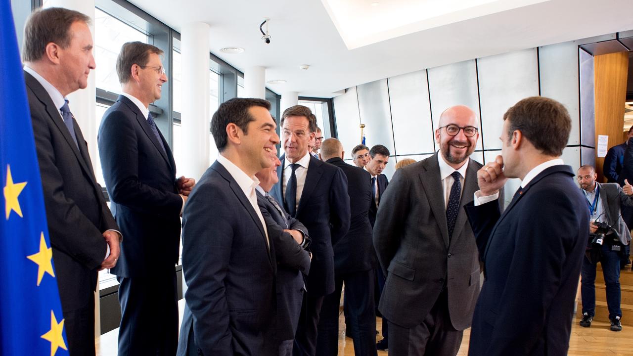 Ledarna från 16 EU-länder närvarade på söndagens blixtinsatta toppmöte om migration i Bryssel.