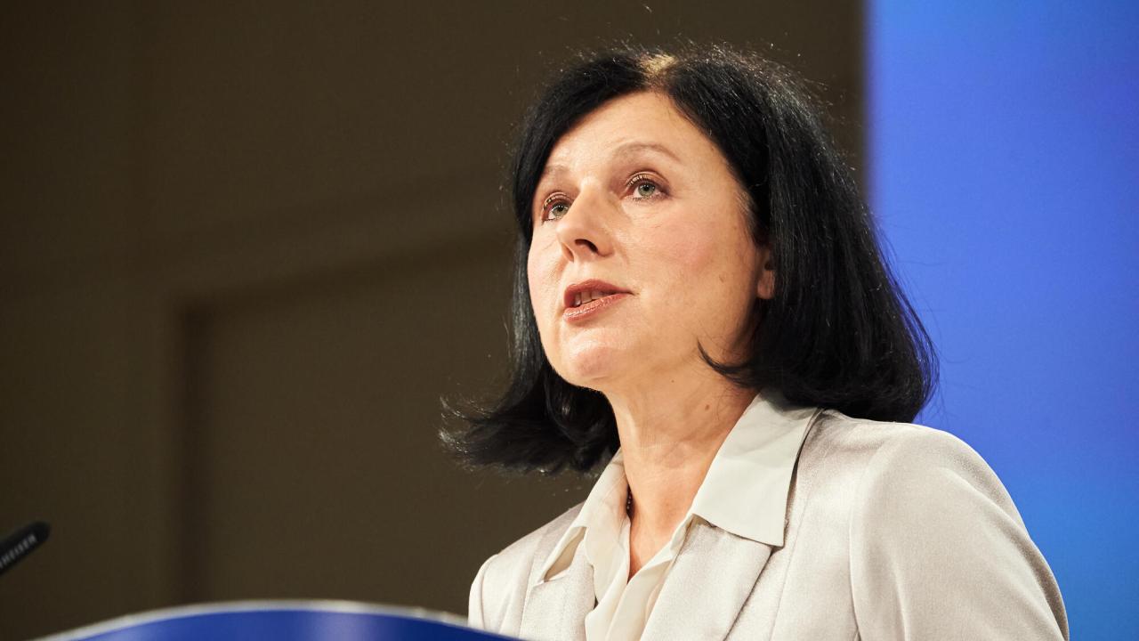 EU-kommissionens vice ordförande Věra Jourová.