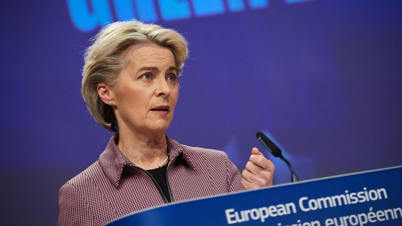 EU-kommissionens ordförande Ursula von der Leyen. 