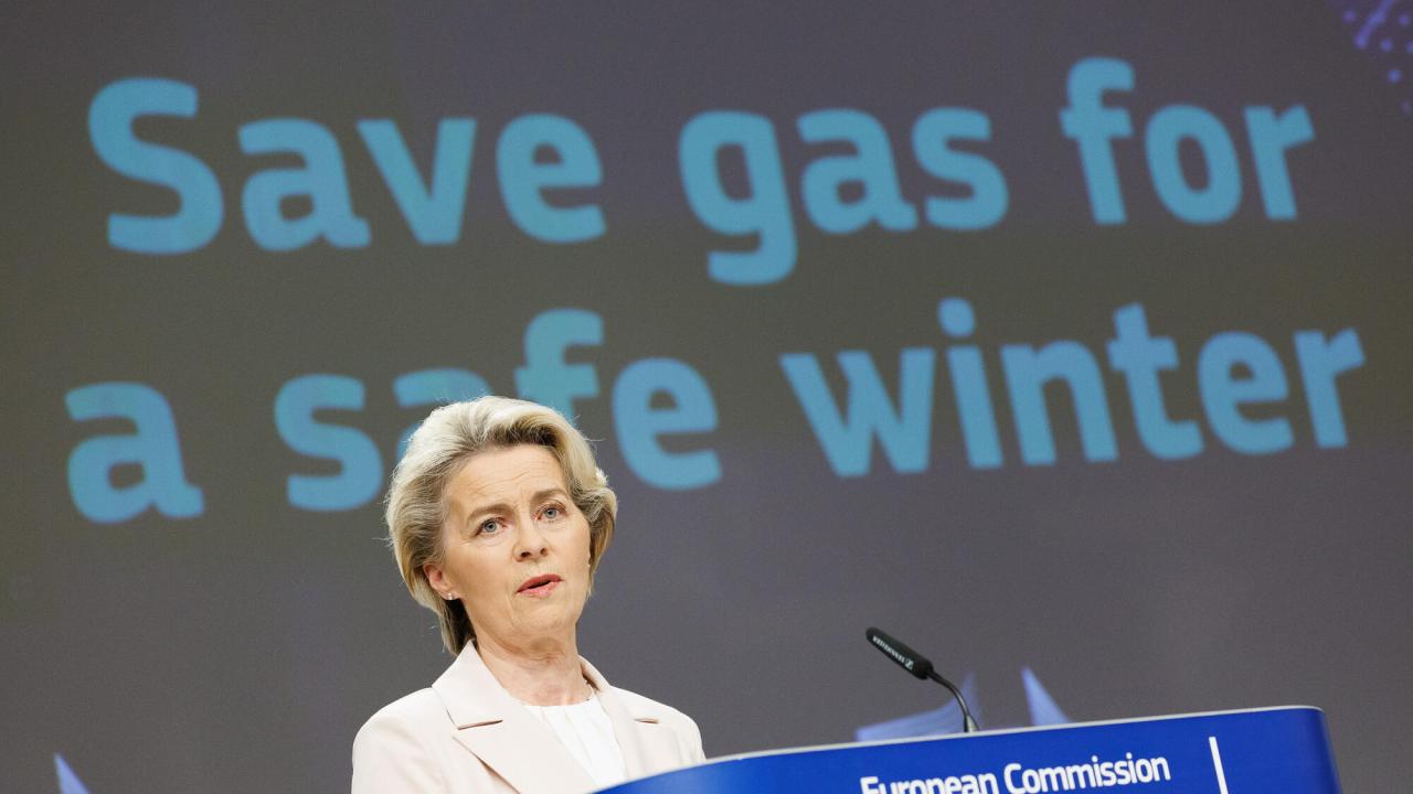 EU-kommissionens ordförande Ursula von der Leyen. 
