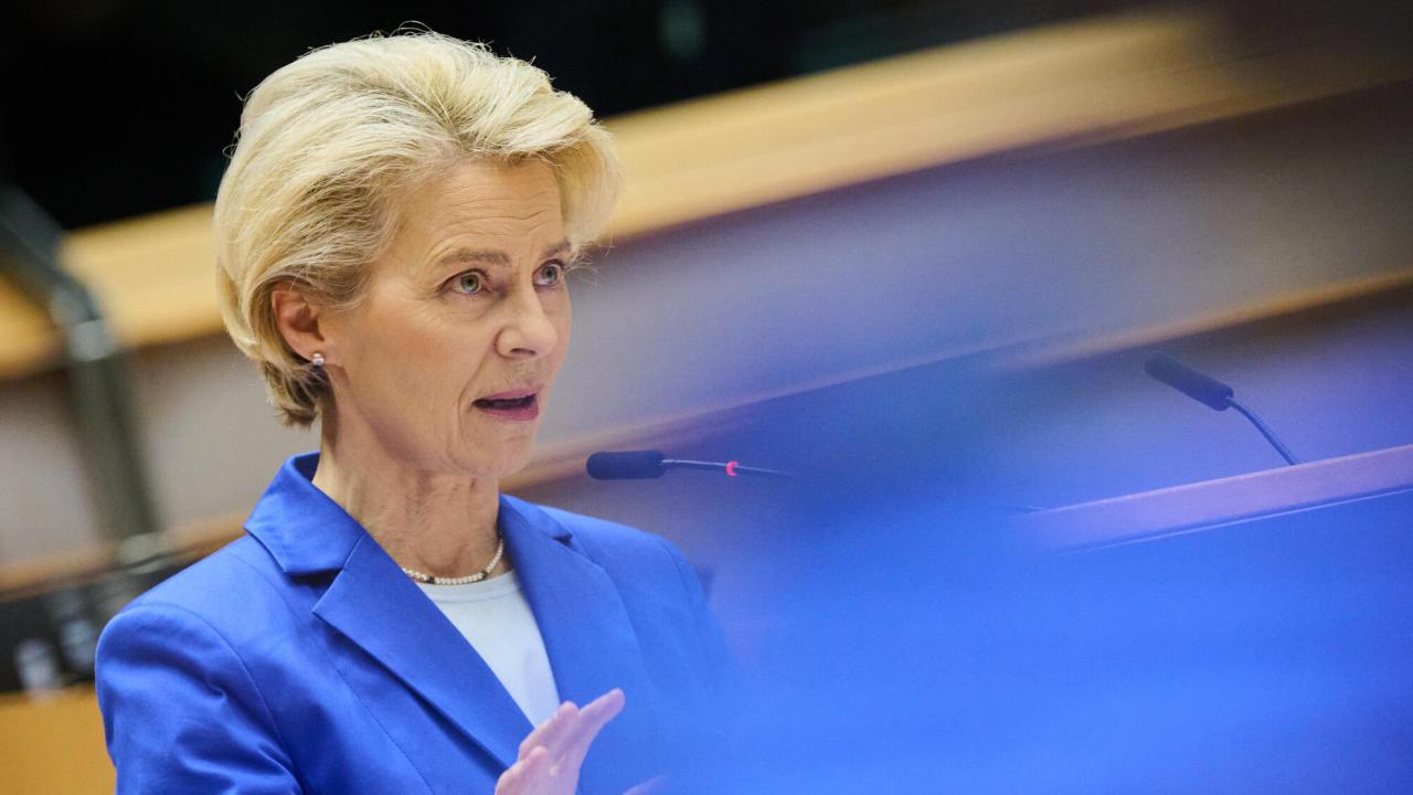 EU-kommissionens ordförande Ursula von der Leyen.