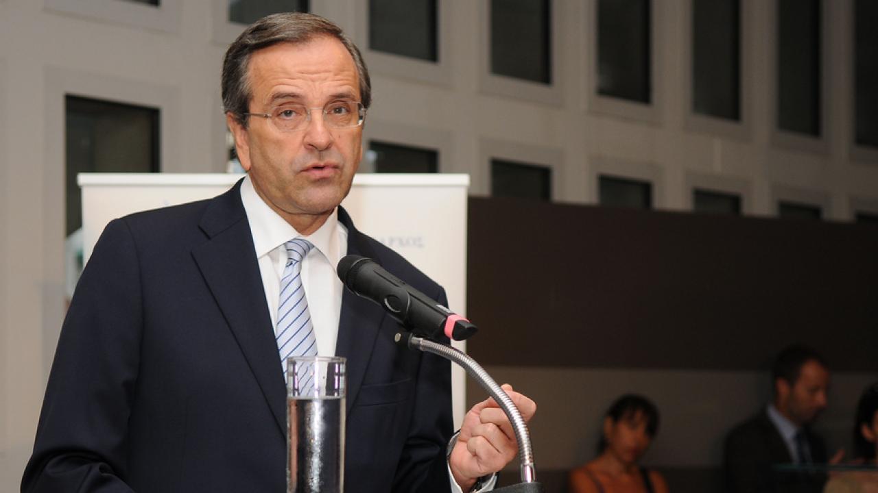 Greklands premiärminister Antonis Samaras. Arkivbild.