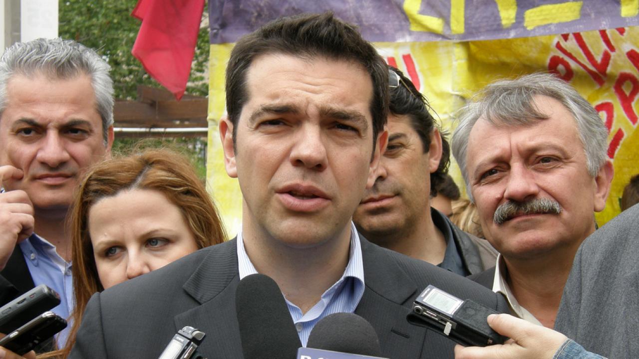 Syrizas partiledare Alexis Tsipras.