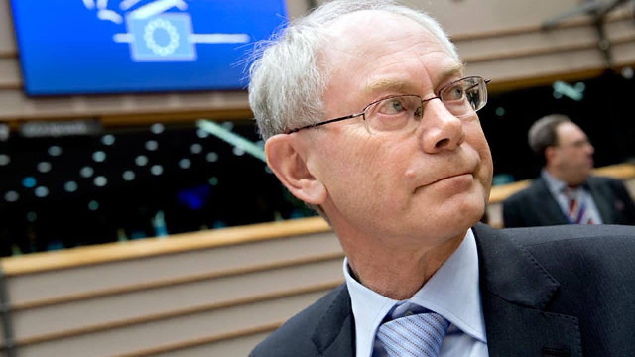 Ordföranden för den speciella ekonomiska arbetsgruppen, Herman van Rompuy 