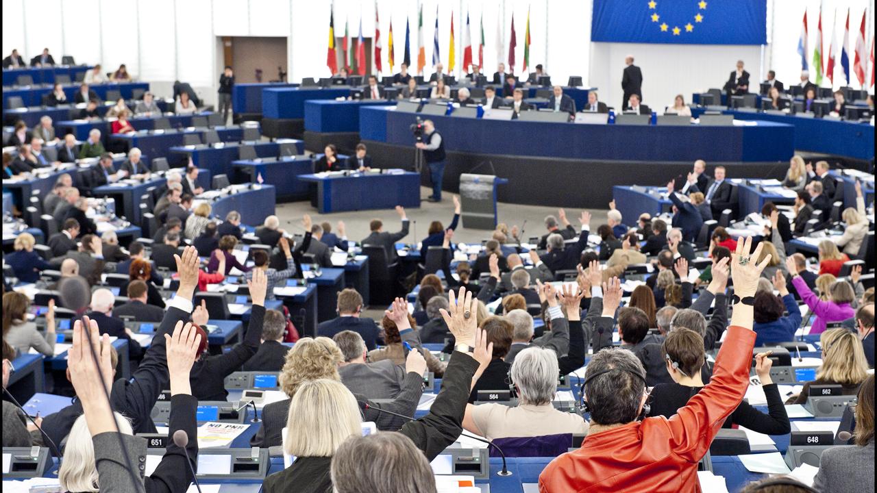 Efter EU-valet 2014 ska antalet parlamentariker skäras ned 15 mandat till 751 som fördraget föreskriver. Arkivbild.