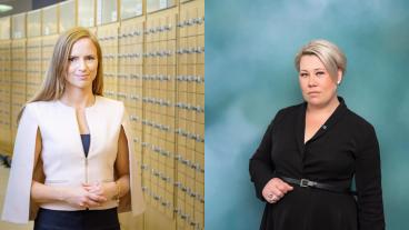 Sara Skyttedal (KD) och Camilla Brodin (KD)