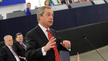 Ledaren för EFD Nigel Farage. Arkivbild.