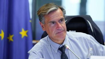 Libe-utskottets ordförande Juan Fernando López Aguilar. Arkivbild.