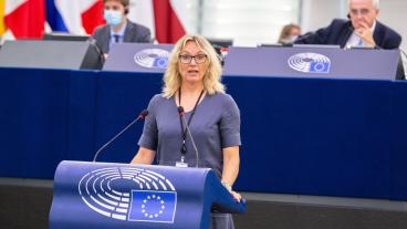 Europaparlamentariker Jessica Stegrud var en av tre Sverigedemokraterna som röstade nej till EU-parlamentets förslag om EU-regler mot könsrelaterat nätvåld.