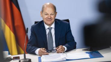 Socialdemokratiska SPD:s förbundskanslerkandidat Olaf Scholz. Arkivbild.