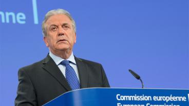 EU-kommissionär Dimitris Avramopoulos med ansvar för asylpolitik.