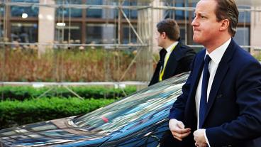 Den brittiske premiärministern David Cameron försöker övertyga sina europeiska kollegor om att avfärda Juncker. Arkivbild.