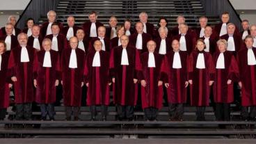 Arkivbild. Domarna i EU-domstolen.