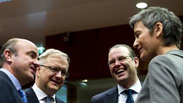 Finansminister Anders Borg (M) fick genom de svenska kraven på onsdagens långkörare om bankbuffertar.