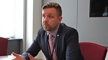 Centerpartiets EU-parlamentariker Frederik Federley. Arkivbild.