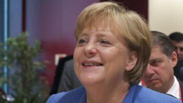 Förbundkansler Angela Merkel och Tyskland har alla skäl att vara nöjda med euron, menar Anders Sjöberg (JL). Arkivbild.