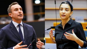 Tomas Tobé (M) och Evin Incir (S) har olika syn på huruvida migrationspolitiken också ska vara en del av biståndspolitiken. Arkivbilder.