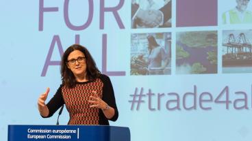 EU:s handelskommissionär Cecilia Malmström.